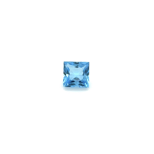 Princess Cut Swiss Blue Topaz