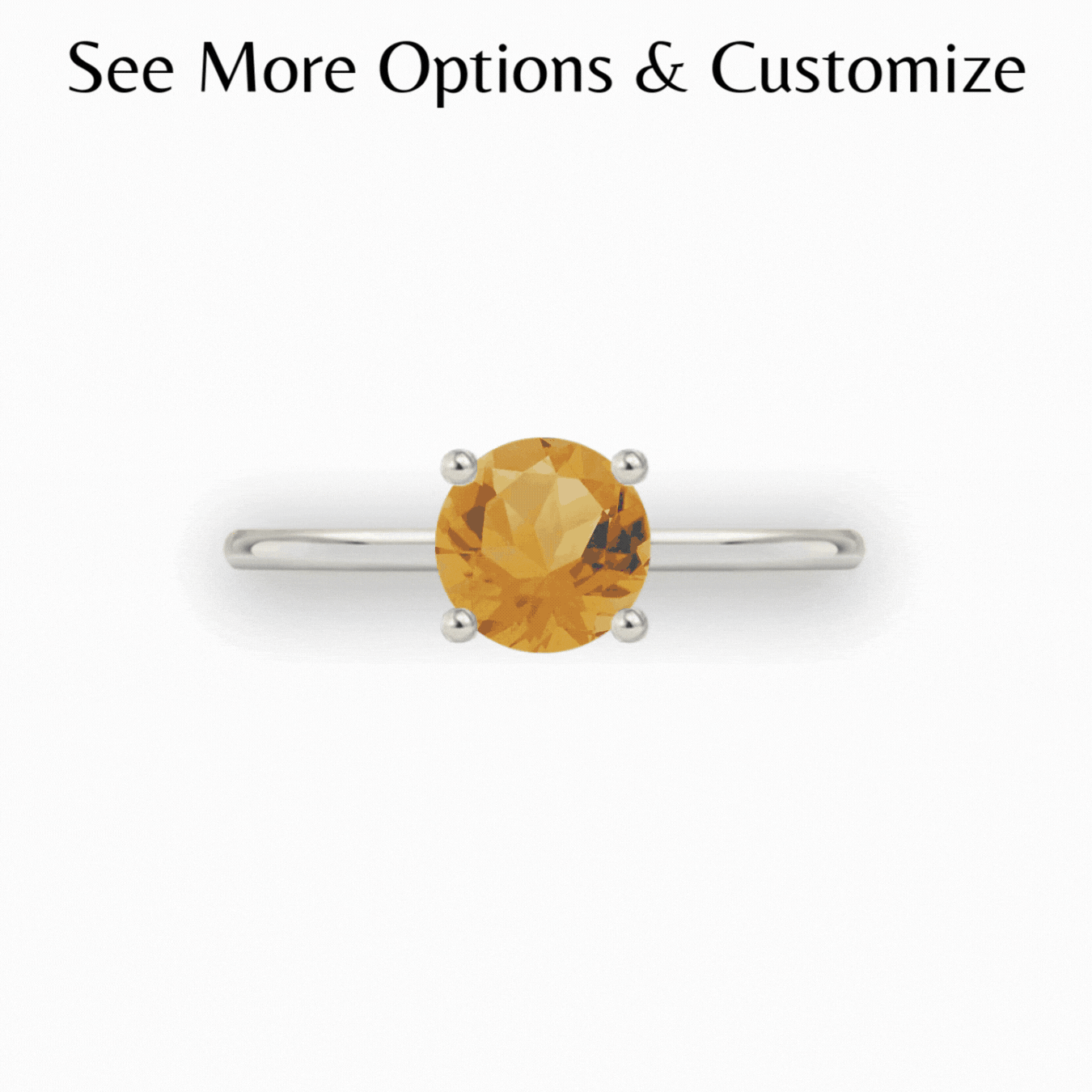 Customize Solitaire Ring • Sterling Silver