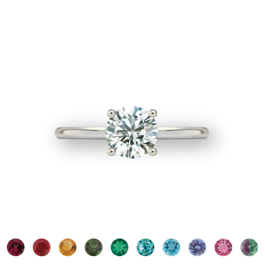 Customize Solitaire Ring • Sterling Silver