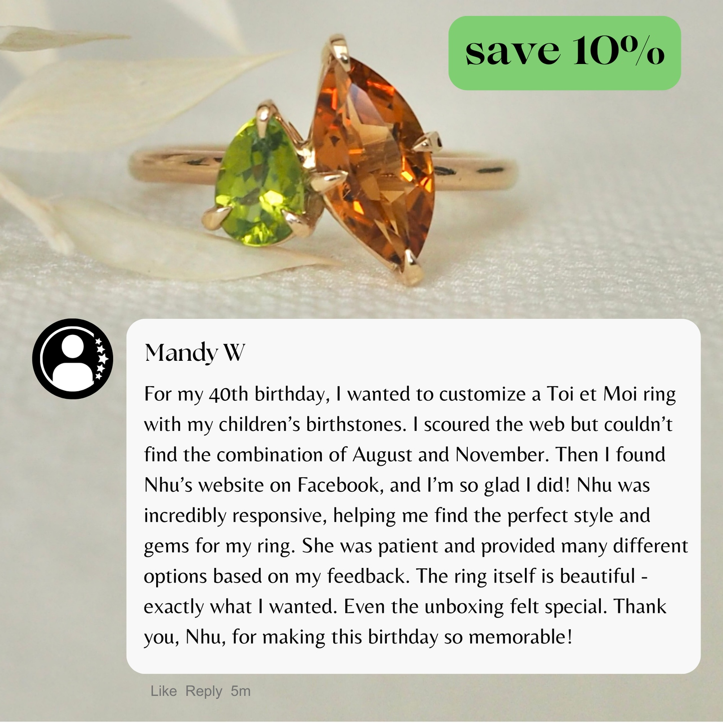 Build Your Own Toi et Moi Ring