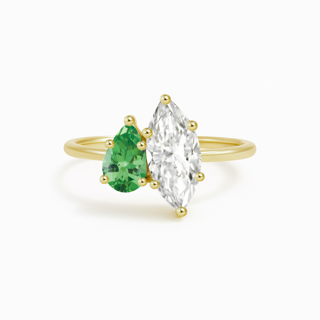 Customize Toi et Moi Ring No.1