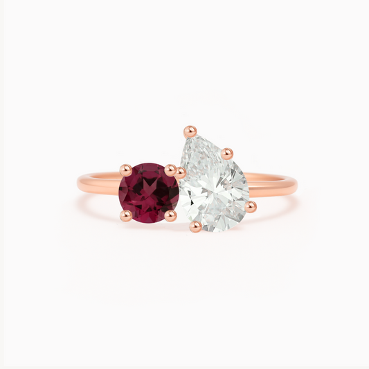 Customize Toi et Moi Ring No.2