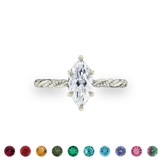 Customize Marquise Unity Ring • Sterling Silver