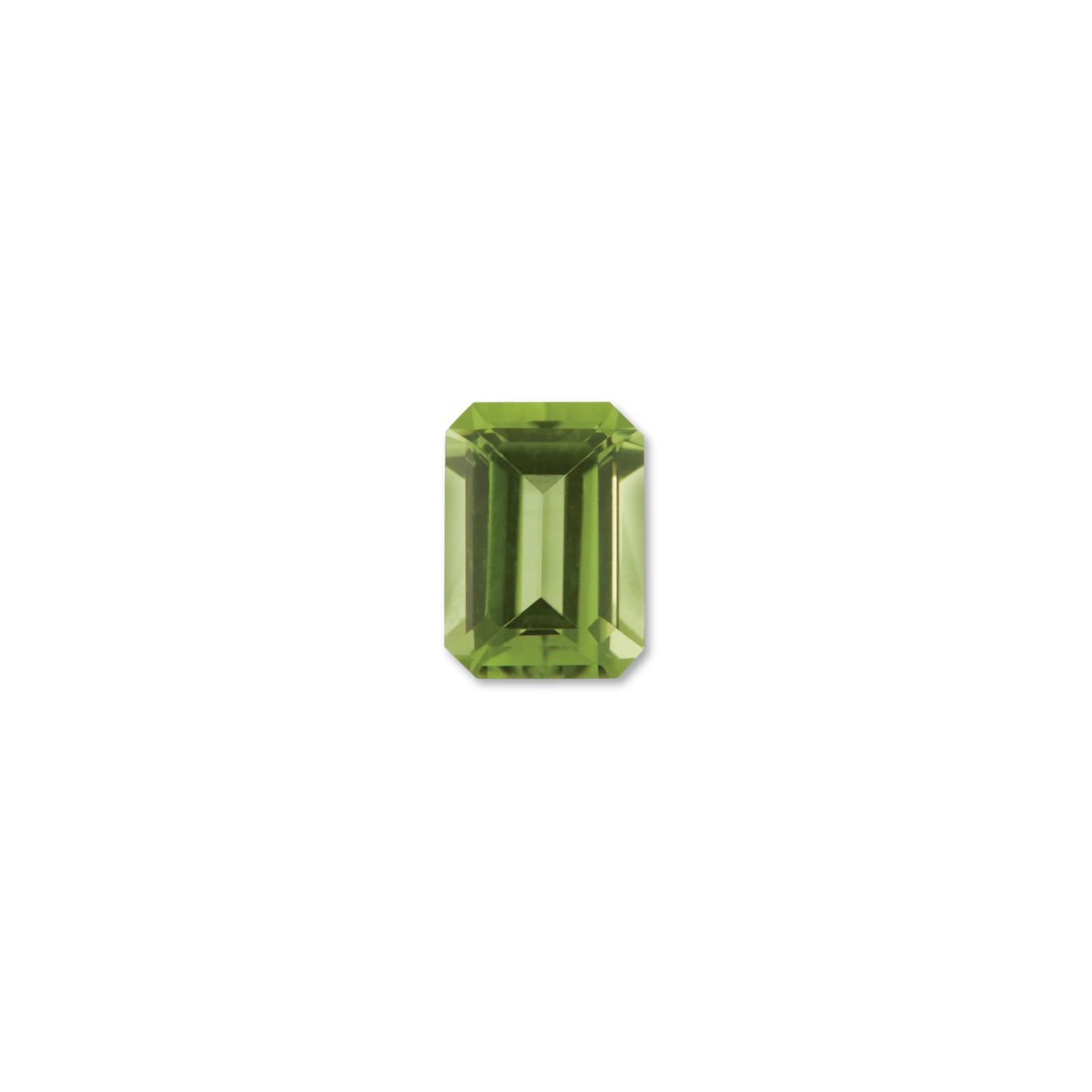 Emerald Cut Peridot