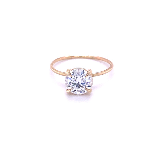 1.14ct Round Moissanite Ring