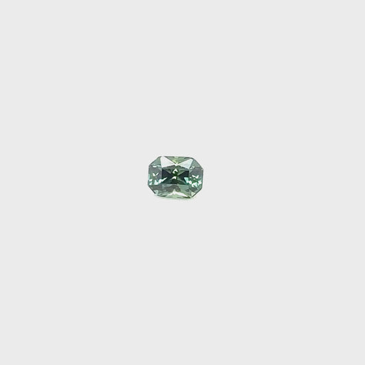 2.16ct Modified Radiant Teal Sapphire