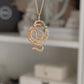 Green Sapphire Snake Necklace • 14k Yellow Gold