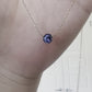 5mm Round Tanzanite Floating Gem Necklace