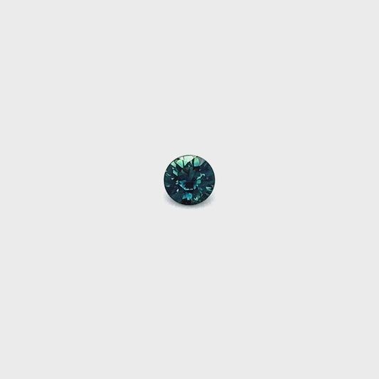 0.68ct Round Teal Sapphire