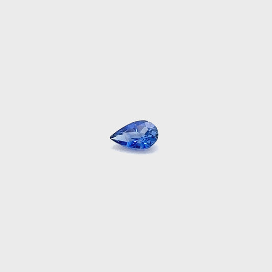 0.31ct Pear Royal Blue Sapphire
