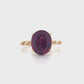 4.06ct Grape Garnet Unity Ring