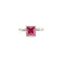 Pink Moissanite Unity Ring