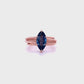 London Blue Topaz Marquise Entwined Ring