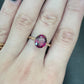 4.06ct Grape Garnet Unity Ring