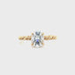 1.50ct Oval Moissanite Unity Ring