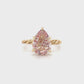 2.57ct Pear Super 7 Unity Ring
