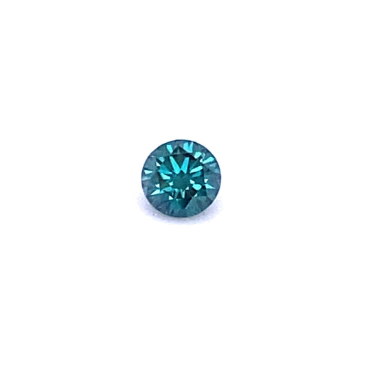 Round Deep Green Moissanite