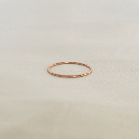 14K 1.0mm Rounded Band