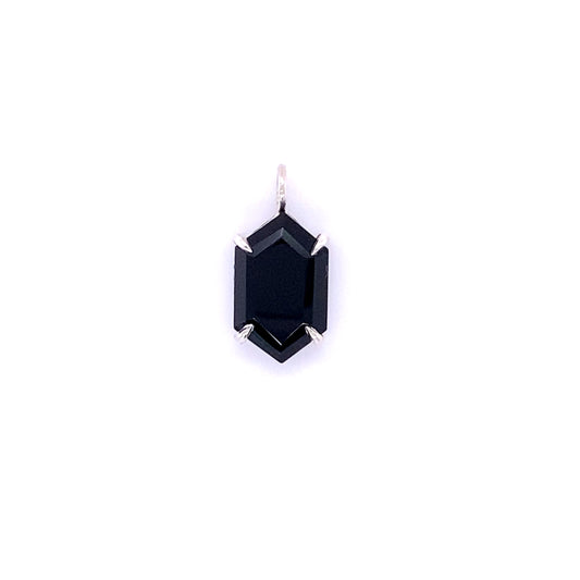 Elongated Hexagon Onyx Pendant
