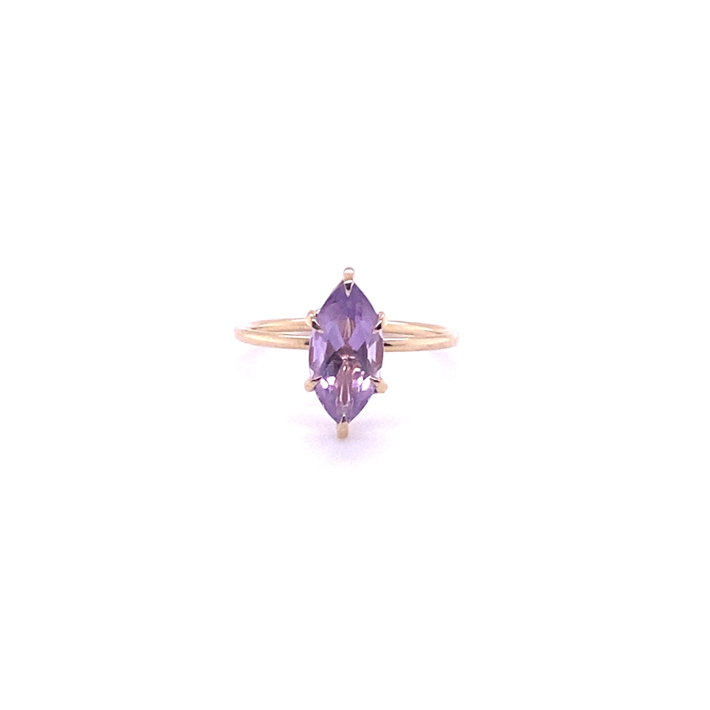 12x6mm Marquise Amethyst Ring