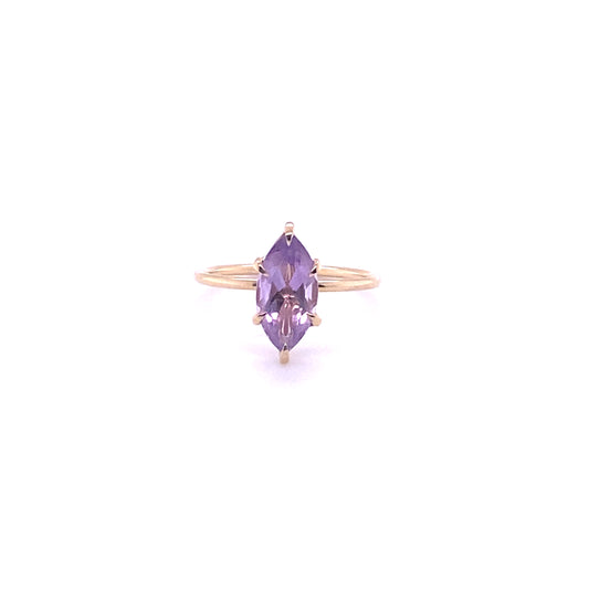 12x6mm Marquise Amethyst Ring