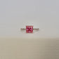 Pink Moissanite Unity Ring