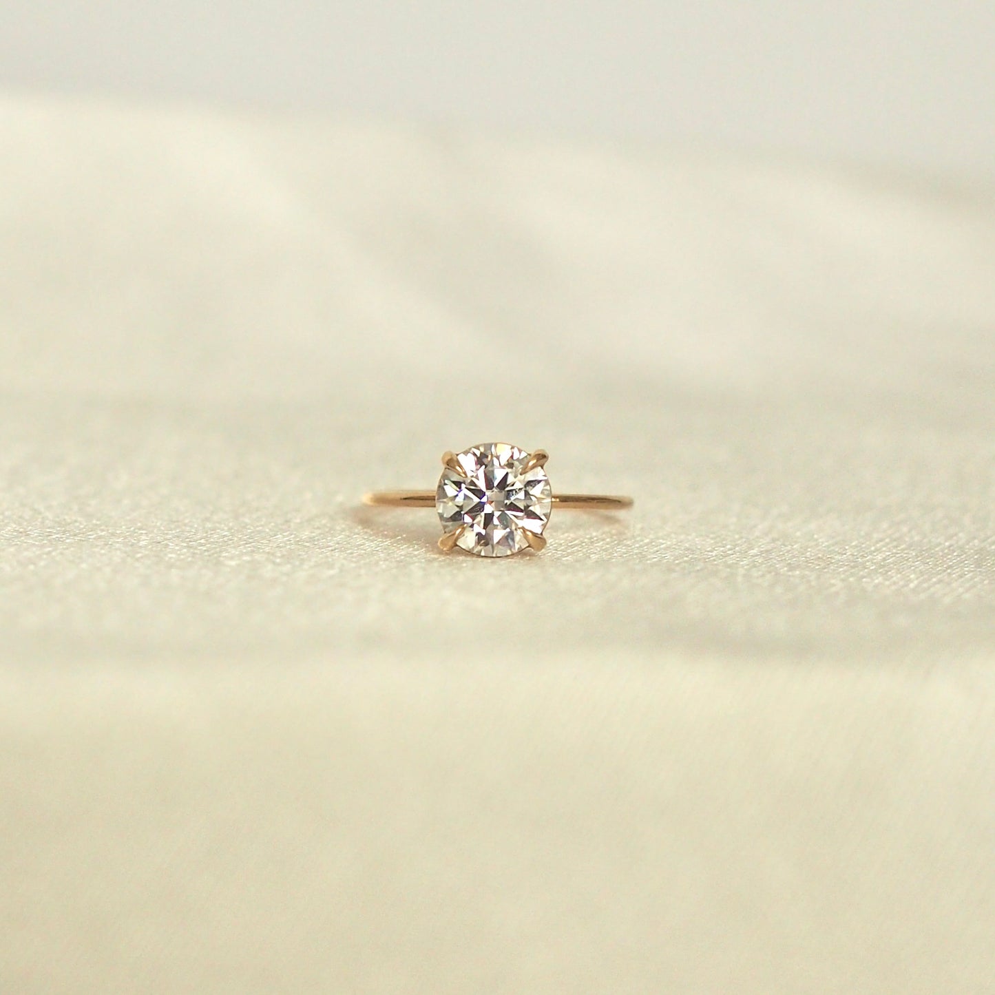 1.20ct Round Moissanite Ring