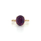 4.06ct Grape Garnet Unity Ring