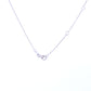 14K White Gold 0.8mm Oval Cable Chain, Adjustable
